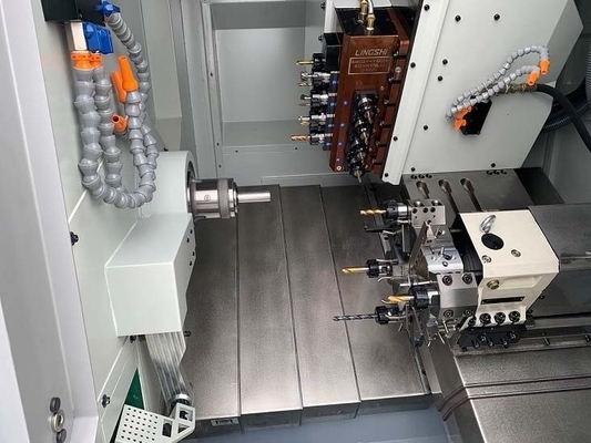 Μονόεργαστήριο CNC Lathe Sj-46yd CNC Στροφείο Τρίχωμα Κέντρο Τρίχωμα FANUC