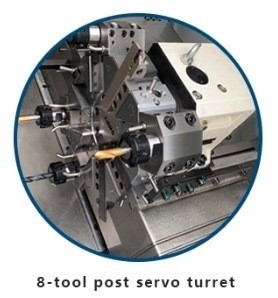 Μονόεργαστήριο CNC Lathe Sj-46yd CNC Στροφείο Τρίχωμα Κέντρο Τρίχωμα FANUC