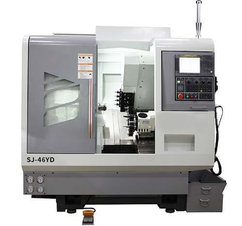 Μονόεργαστήριο CNC Lathe Sj-46yd CNC Στροφείο Τρίχωμα Κέντρο Τρίχωμα FANUC